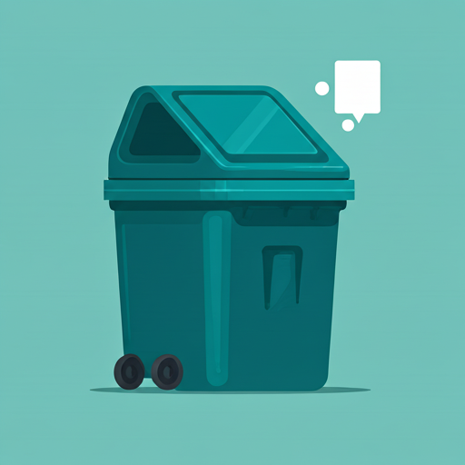 Dirty garbage bin being cleaned and sanitized using eco-friendly steam cleaning service